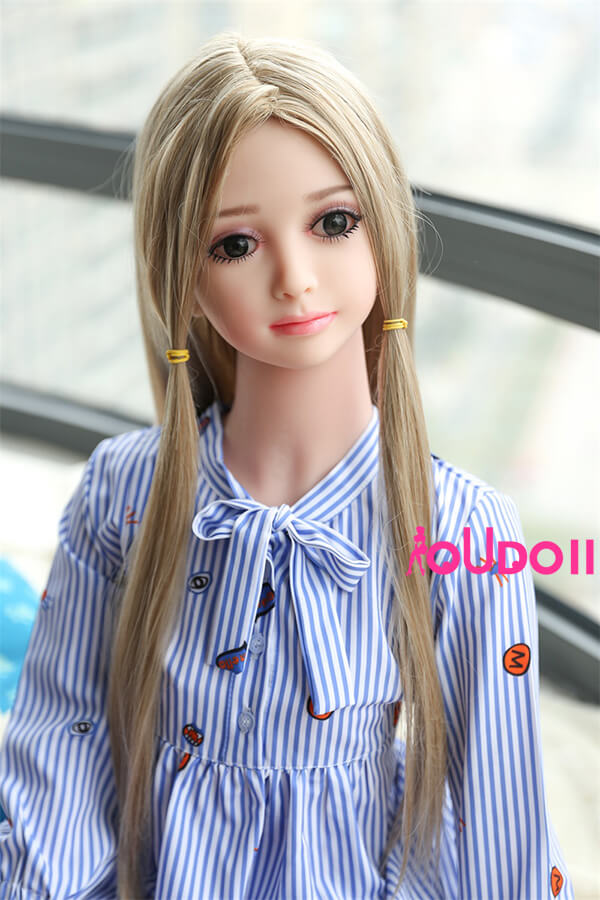 anime bjd doll-Blonde Small Breasts Sexy Mini Sex Doll Harriet 105cm 3ft 4-01