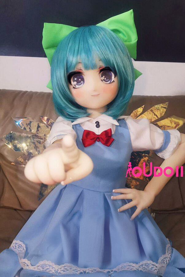 anime nimi doll-Blue Hair Cute Anime Mini Sex Doll Aletha 135cm 4ft 4-01