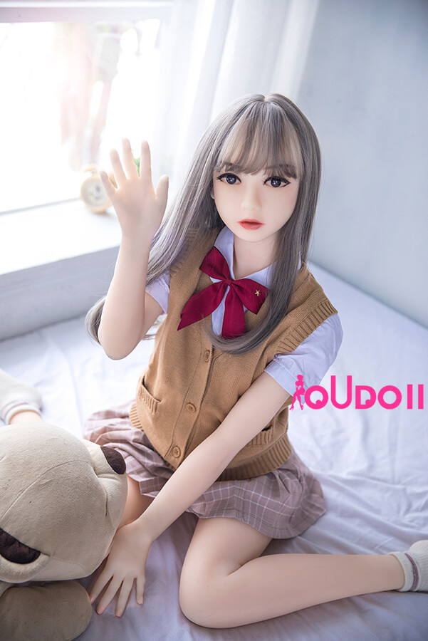 cutu girl doll-Cute Student Wear Flat Chest Mini Sex Doll Alannah 130cm 4ft 2-01