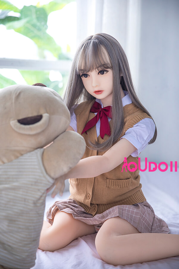 cutu girl doll-Cute Student Wear Flat Chest Mini Sex Doll Alannah 130cm 4ft 2-07