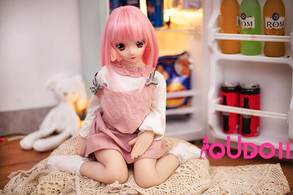Anime sex doll-Pink hair cartoon mini sex doll Ensley 65cm 2ft 1-09