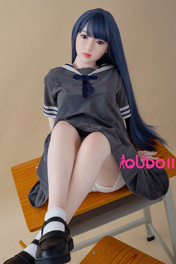 Silicone Sex Doll-Blue Long Hair Silicone Small Sex Doll Lillian 130cm 4ft 2-02