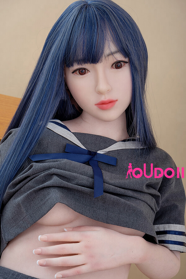 Silicone Sex Doll-Blue Long Hair Silicone Small Sex Doll Lillian 130cm 4ft 2-07