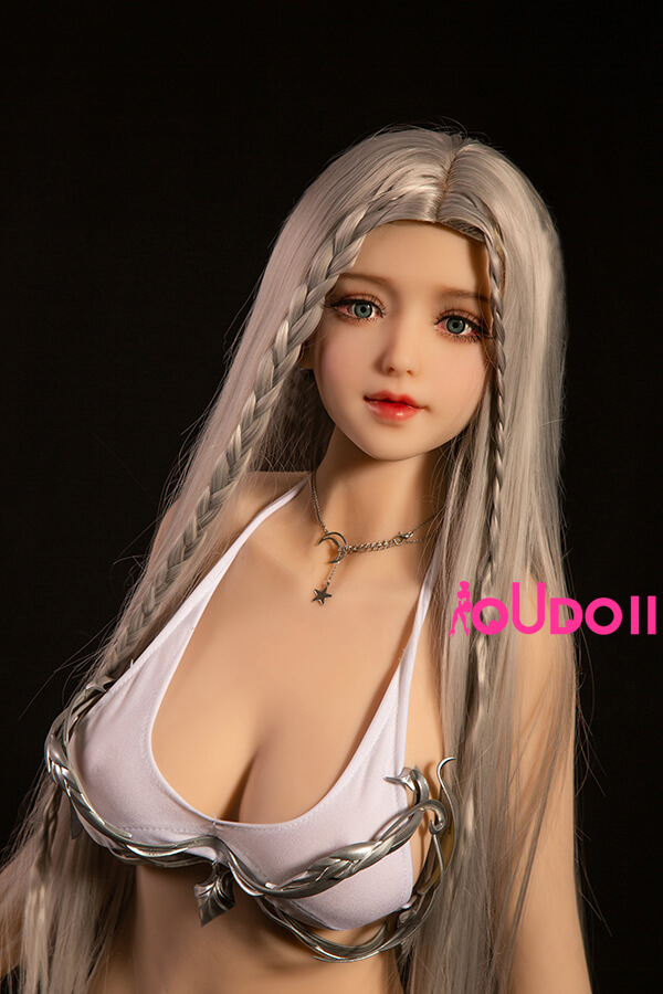 Mini sex doll-White Hair Big Breasts Sexy Petite Sex Doll Davina 125cm 4ft 1-02