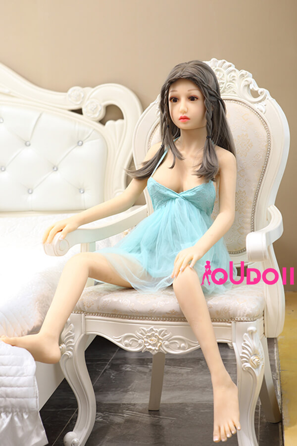 Sex doll fuck-Big Sexy Mini Sex Doll with Grey Hair Allison 125cm 4ft 1-02